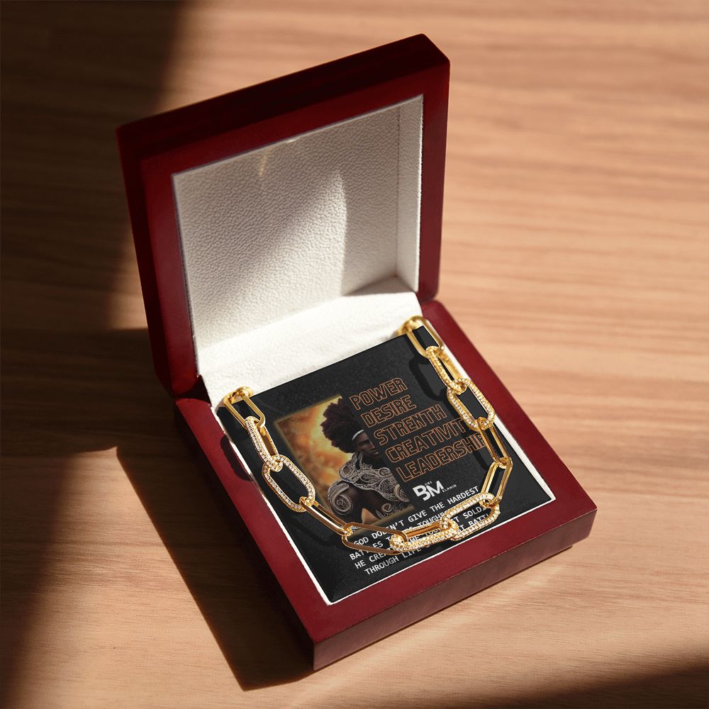 Young, Power & Desire Large link Forever Chain – perfect gift for black men, black man Gift