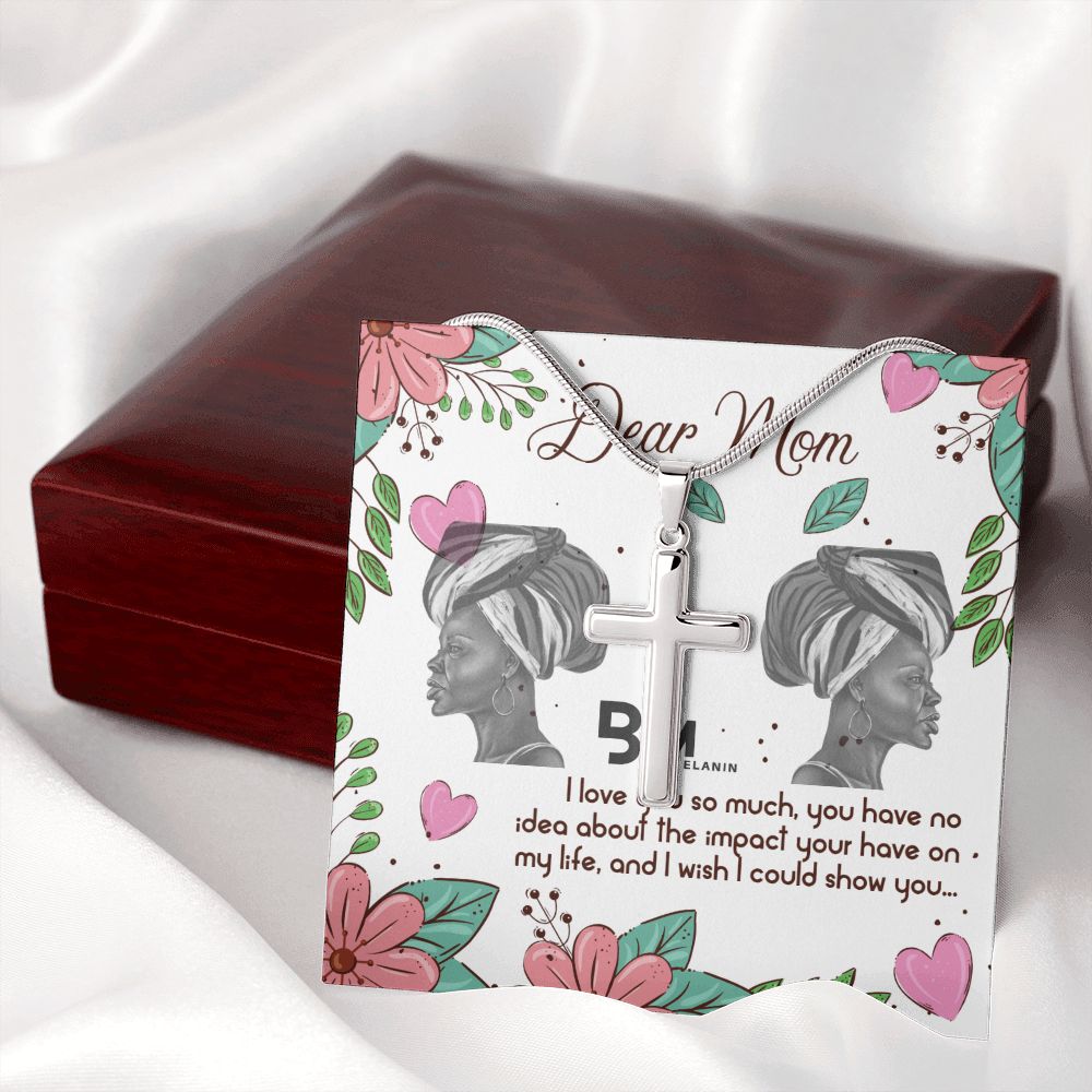 Stainless Steel Necklace for a Beautiful Black Mother