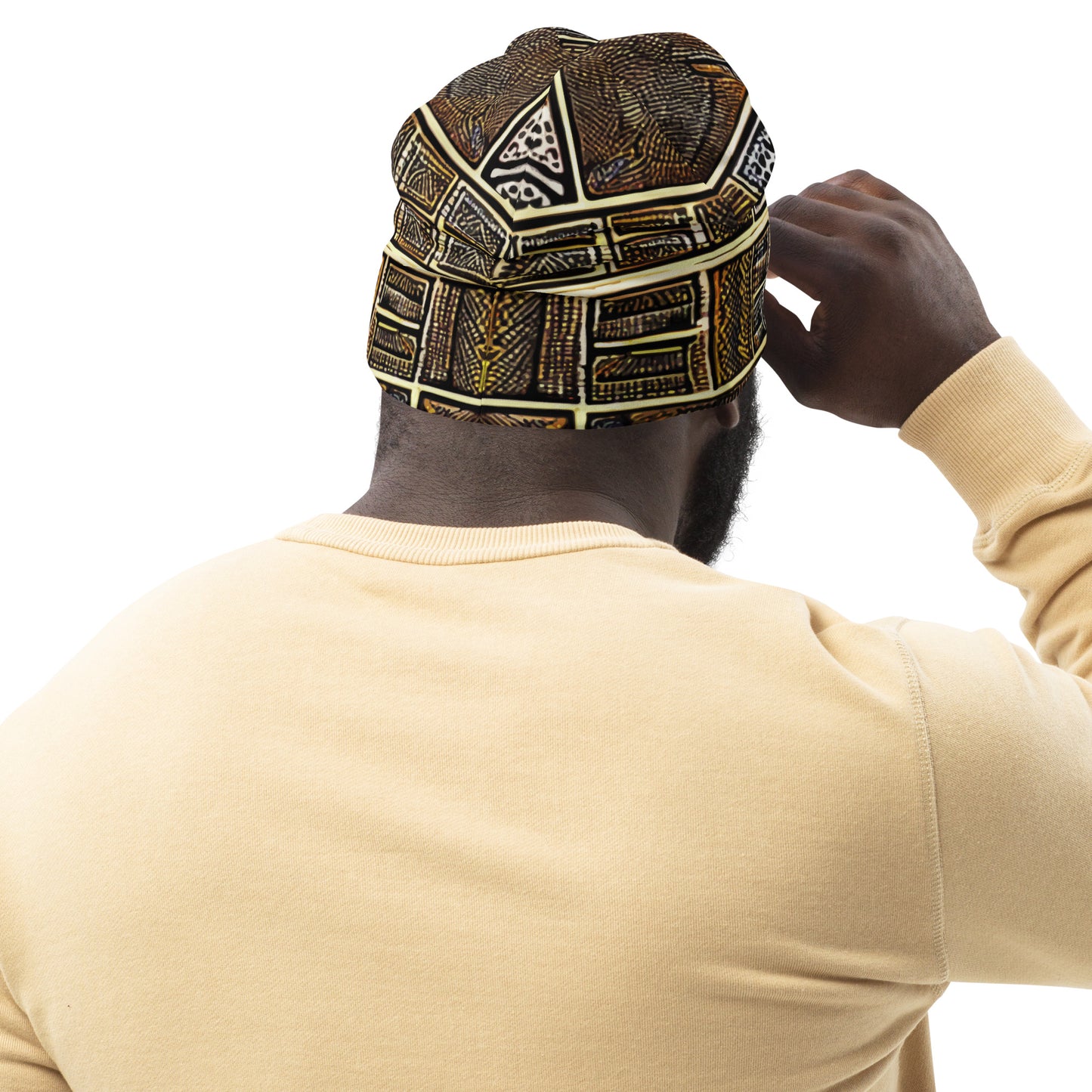 African Print Design - All-Over Print Beanie