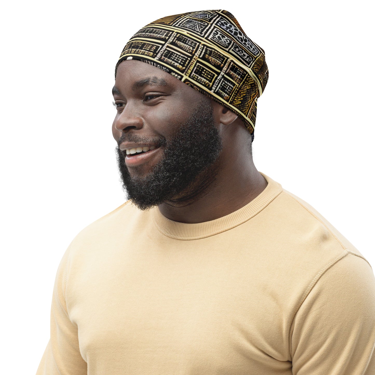 African Print Design - All-Over Print Beanie