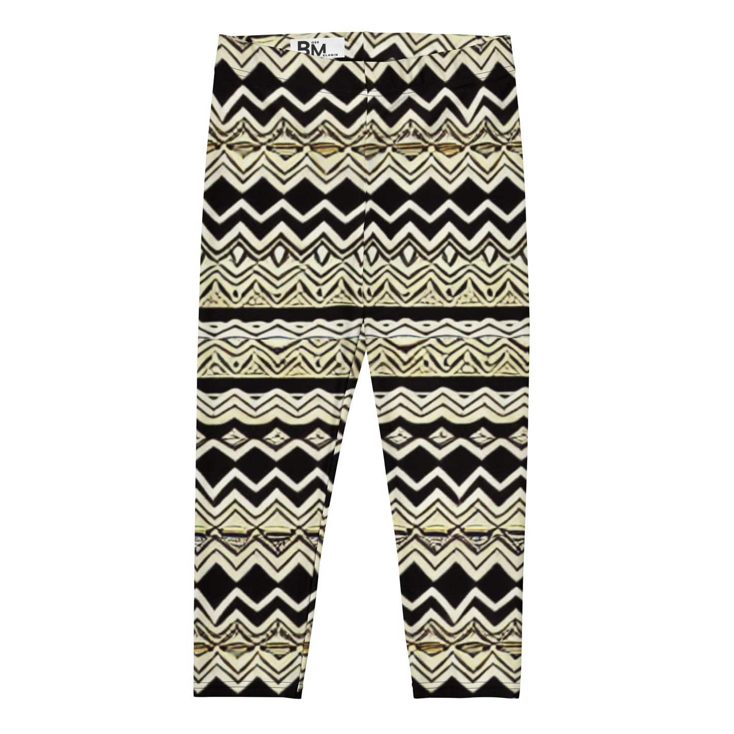 All-over African Print Capri Leggings