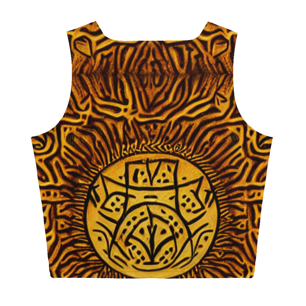 All-over African styled Crop Top