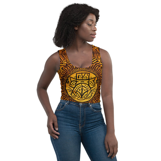 All-over African styled Crop Top