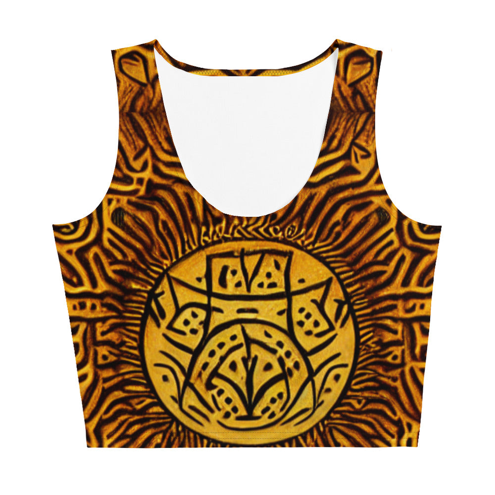 All-over African styled Crop Top