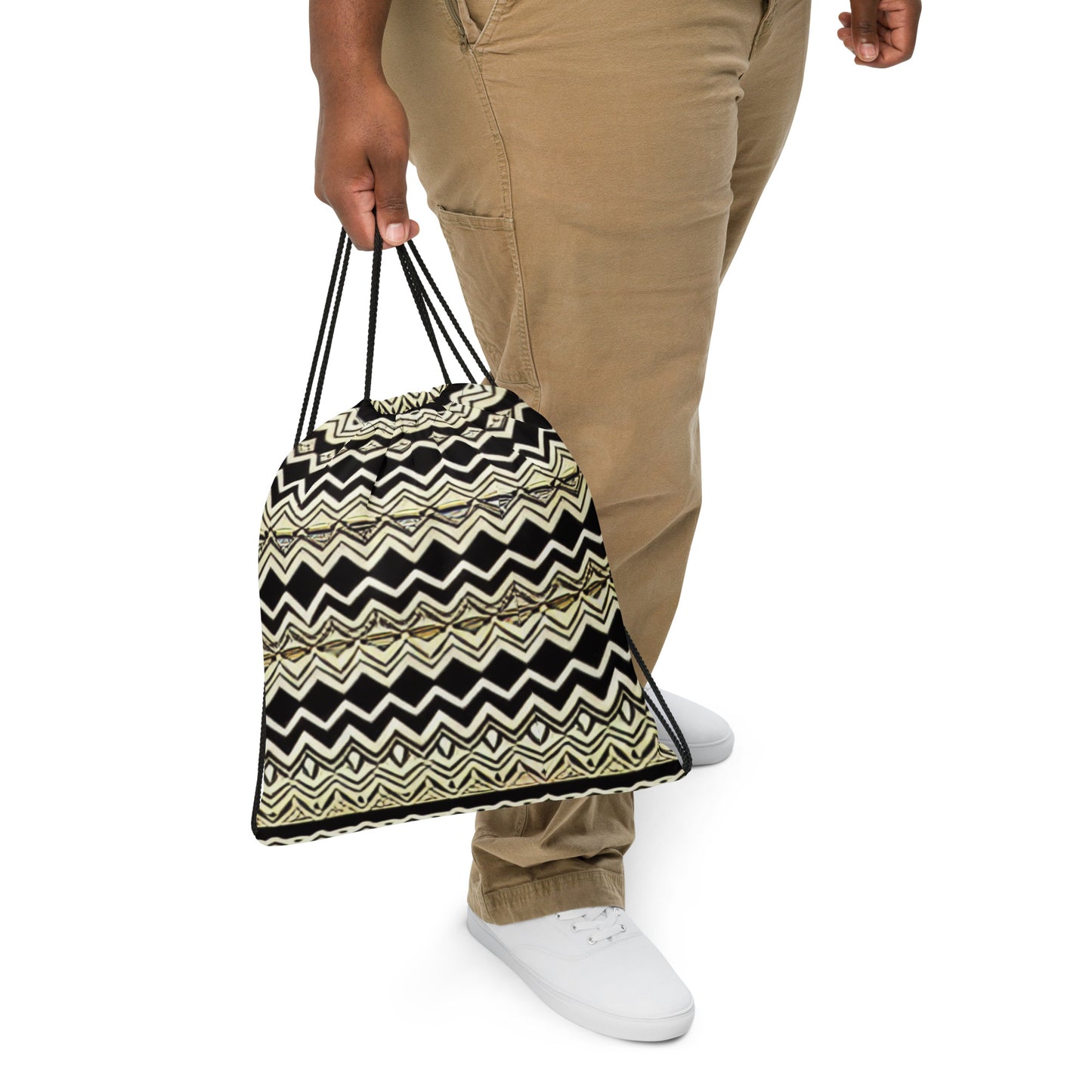 All-Over African Print Design - Drawstring bag