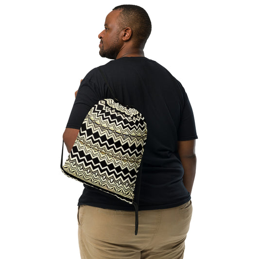 All-Over African Print Design - Drawstring bag