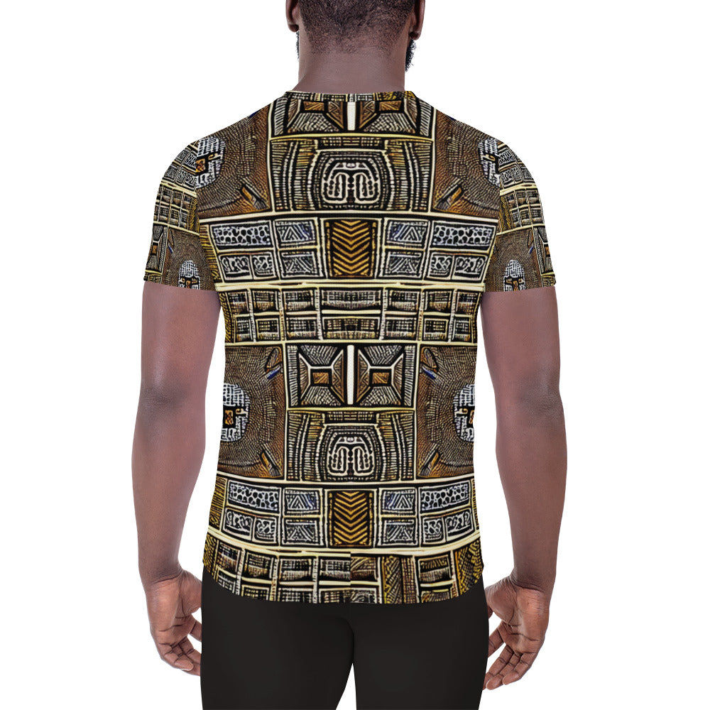 African All-Over Print Men's Athletic T-shirt - from Boss Melanin