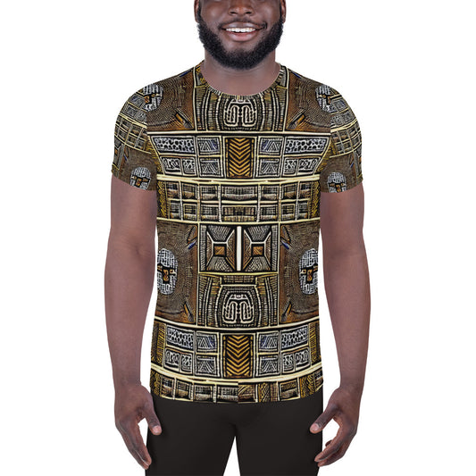 African All-Over Print Men's Athletic T-shirt - from Boss Melanin