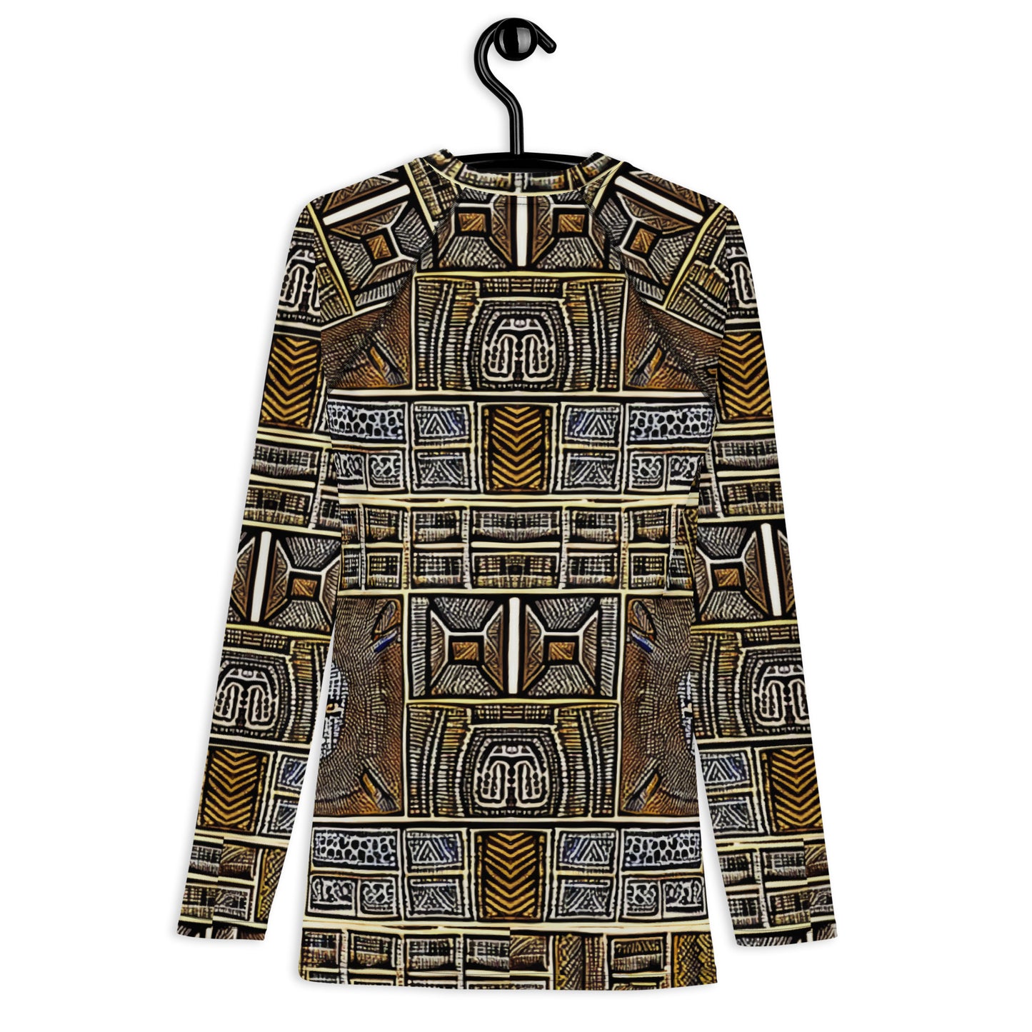 African Print Design Men's Rash Guard - By Boss Melanin