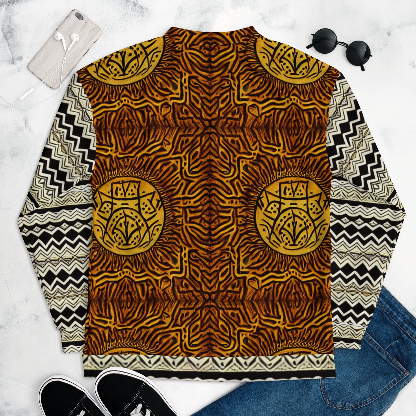 Unique African Print Design Unisex Bomber Jacket - From Boss melanin