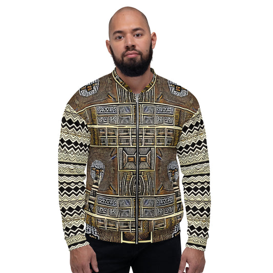 Unique African Design Unisex Bomber Jacket by Boss Melanin