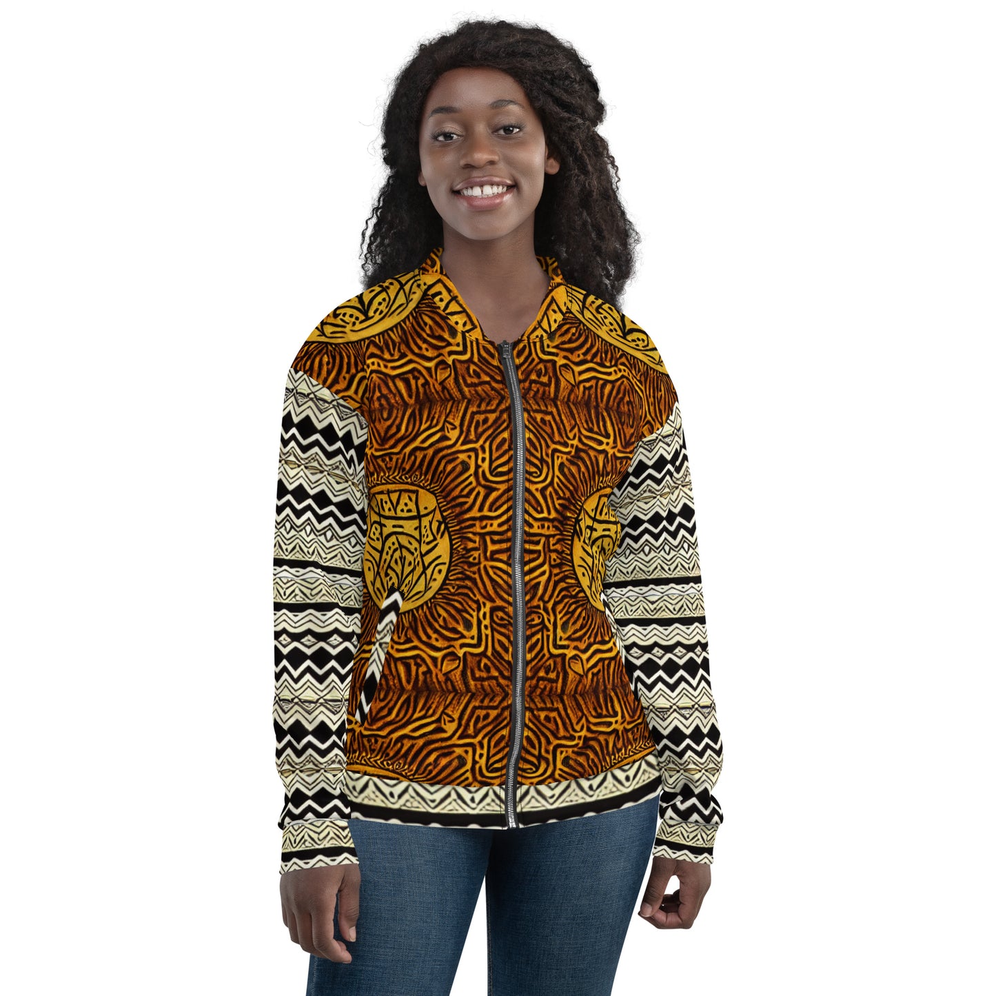 Unique African Print Design Unisex Bomber Jacket - From Boss melanin