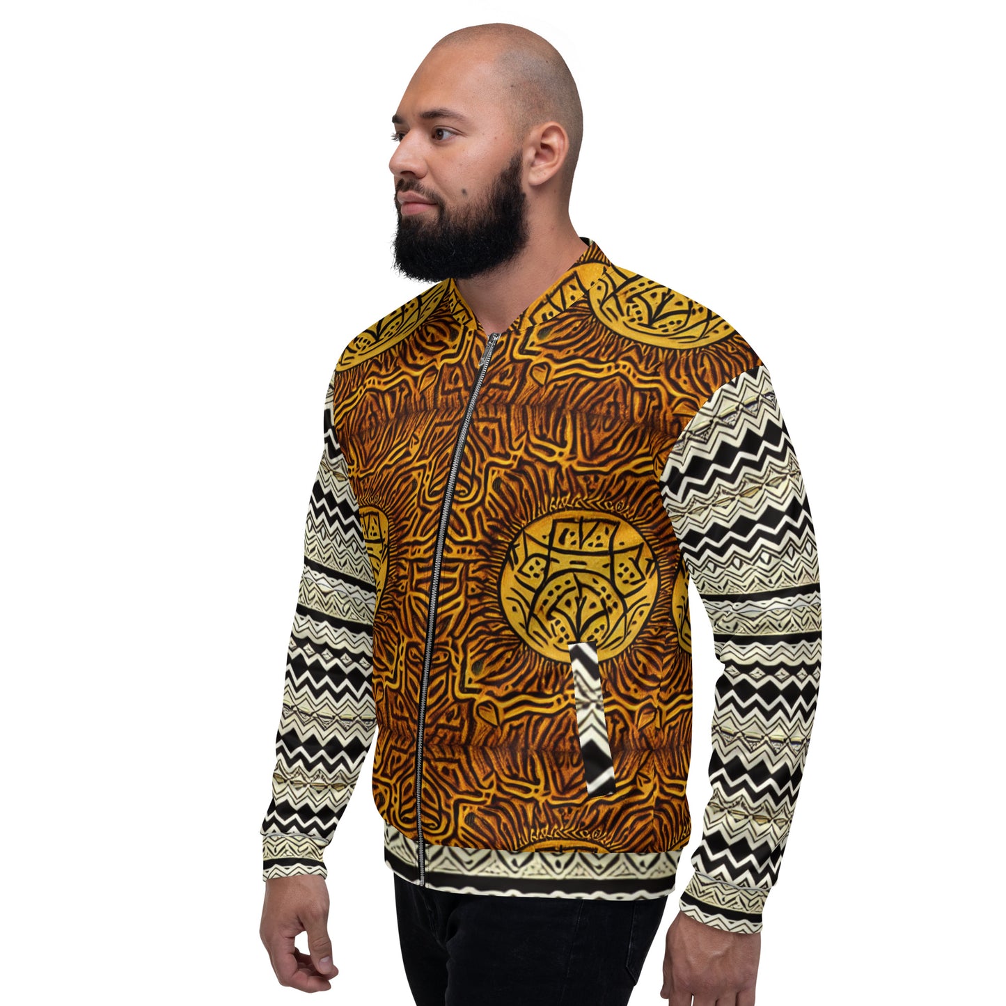 Unique African Print Design Unisex Bomber Jacket - From Boss melanin