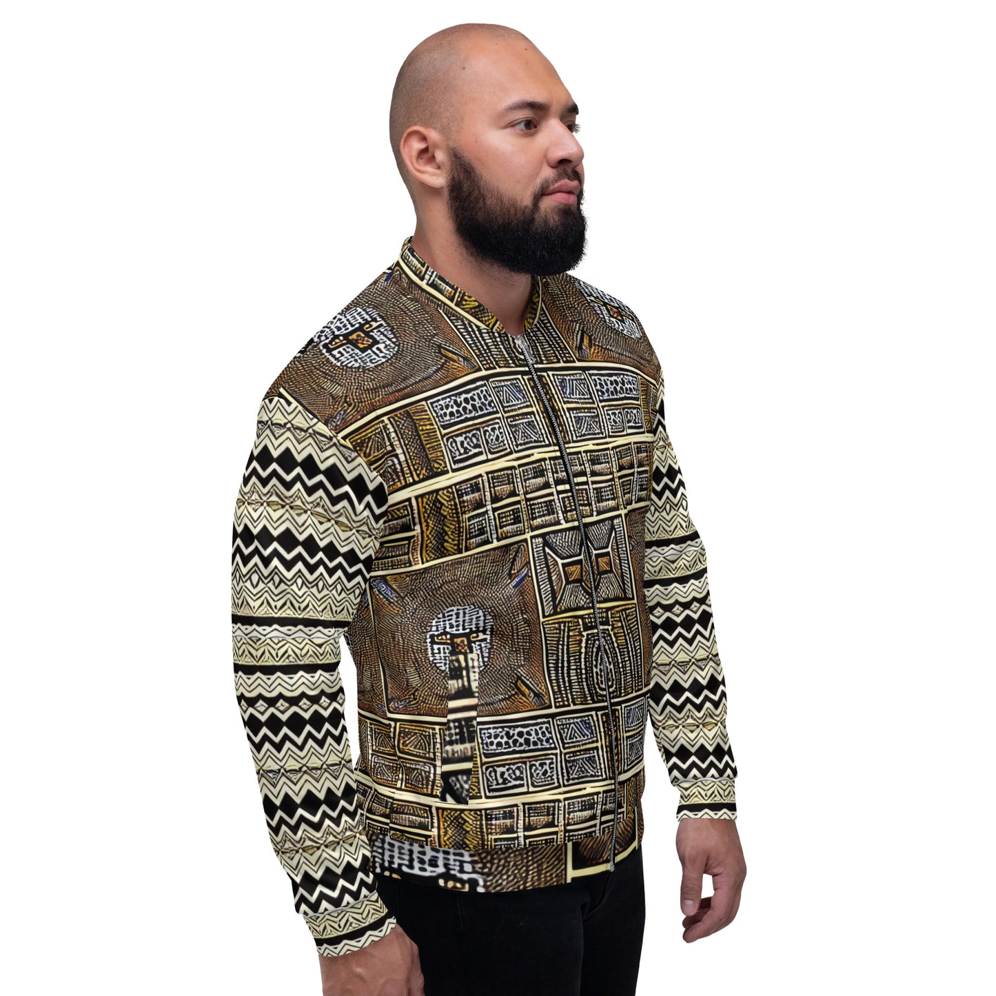 Unique African Design Unisex Bomber Jacket by Boss Melanin