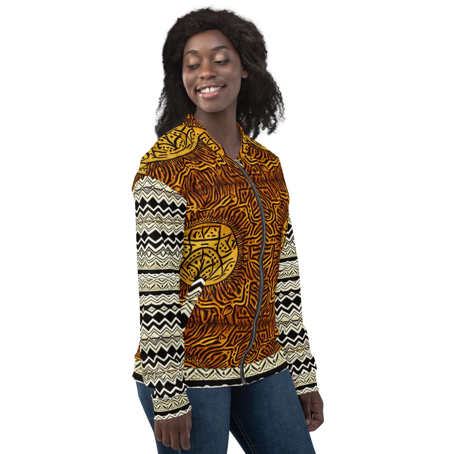 Unique African Print Design Unisex Bomber Jacket - From Boss melanin