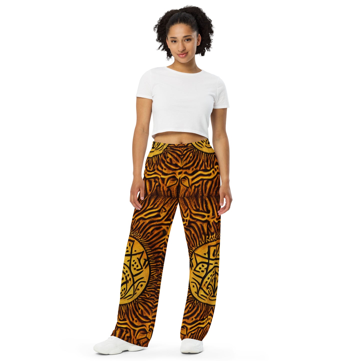 Unique African All-over print unisex wide-leg pants