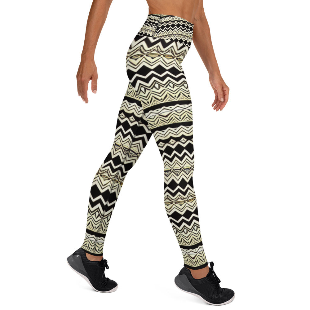 Unique All-Over African Print Design Yoga Leggings