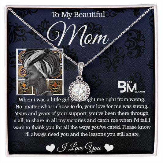 hite gold dipped high quality crystal encrusted Eternal hope pendant & necklace