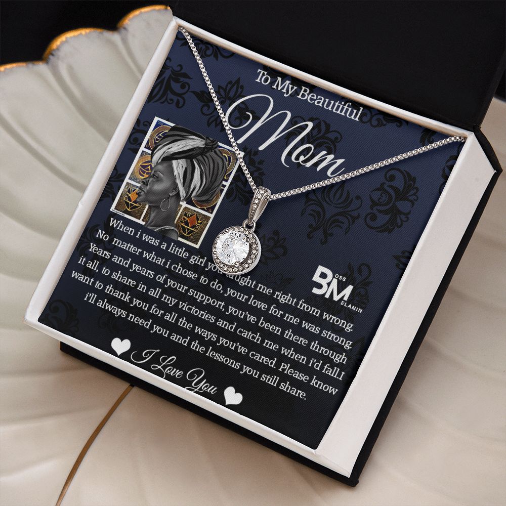 hite gold dipped high quality crystal encrusted Eternal hope pendant & necklace