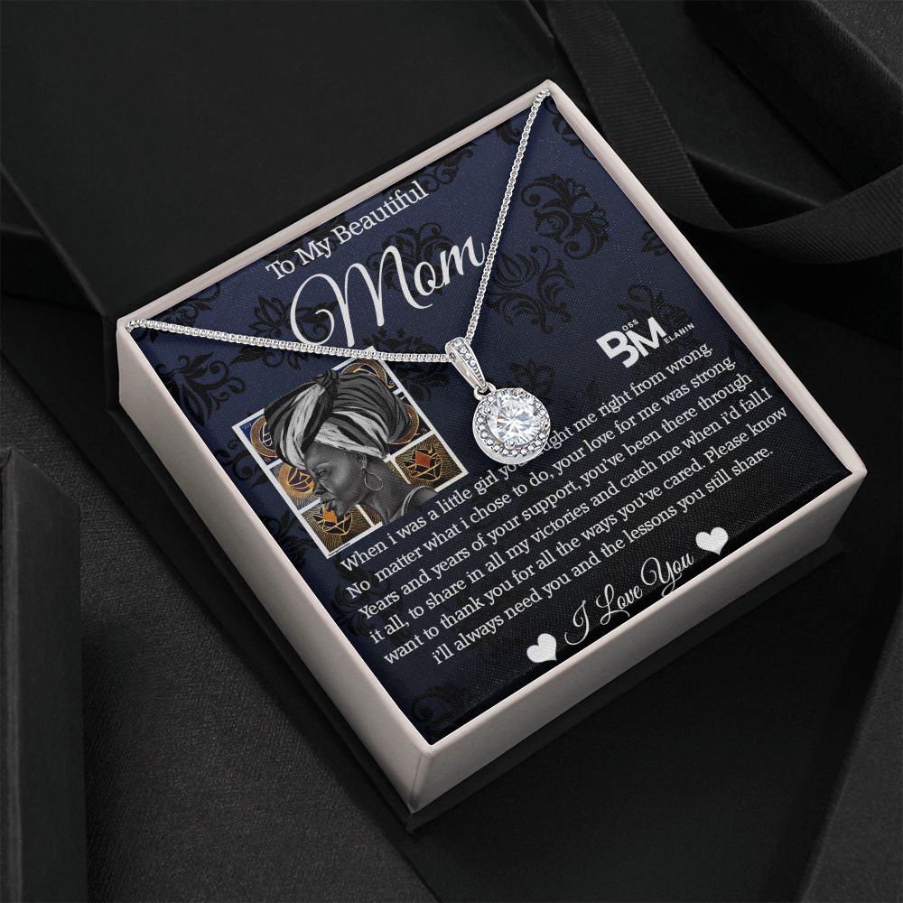 hite gold dipped high quality crystal encrusted Eternal hope pendant & necklace