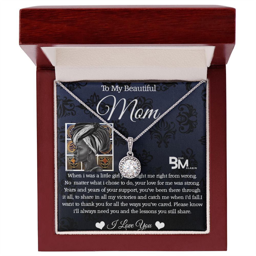 hite gold dipped high quality crystal encrusted Eternal hope pendant & necklace