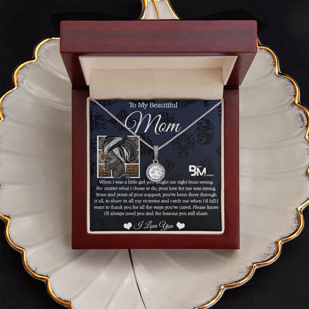 hite gold dipped high quality crystal encrusted Eternal hope pendant & necklace