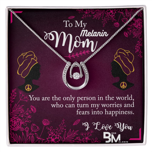 Black Mothers Best Gift - White gold dipped high quality crystal encrusted Love pendant & necklace chain with Zirconia
