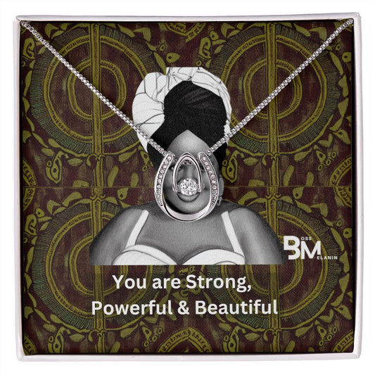 Blavk Womans Best Gift - White gold dipped high quality crystal encrusted Love pendant & necklace chain with Zirconia