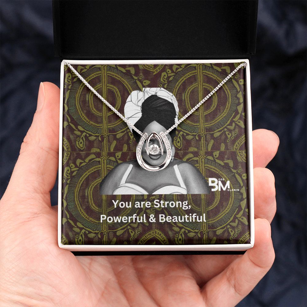 Blavk Womans Best Gift - White gold dipped high quality crystal encrusted Love pendant & necklace chain with Zirconia