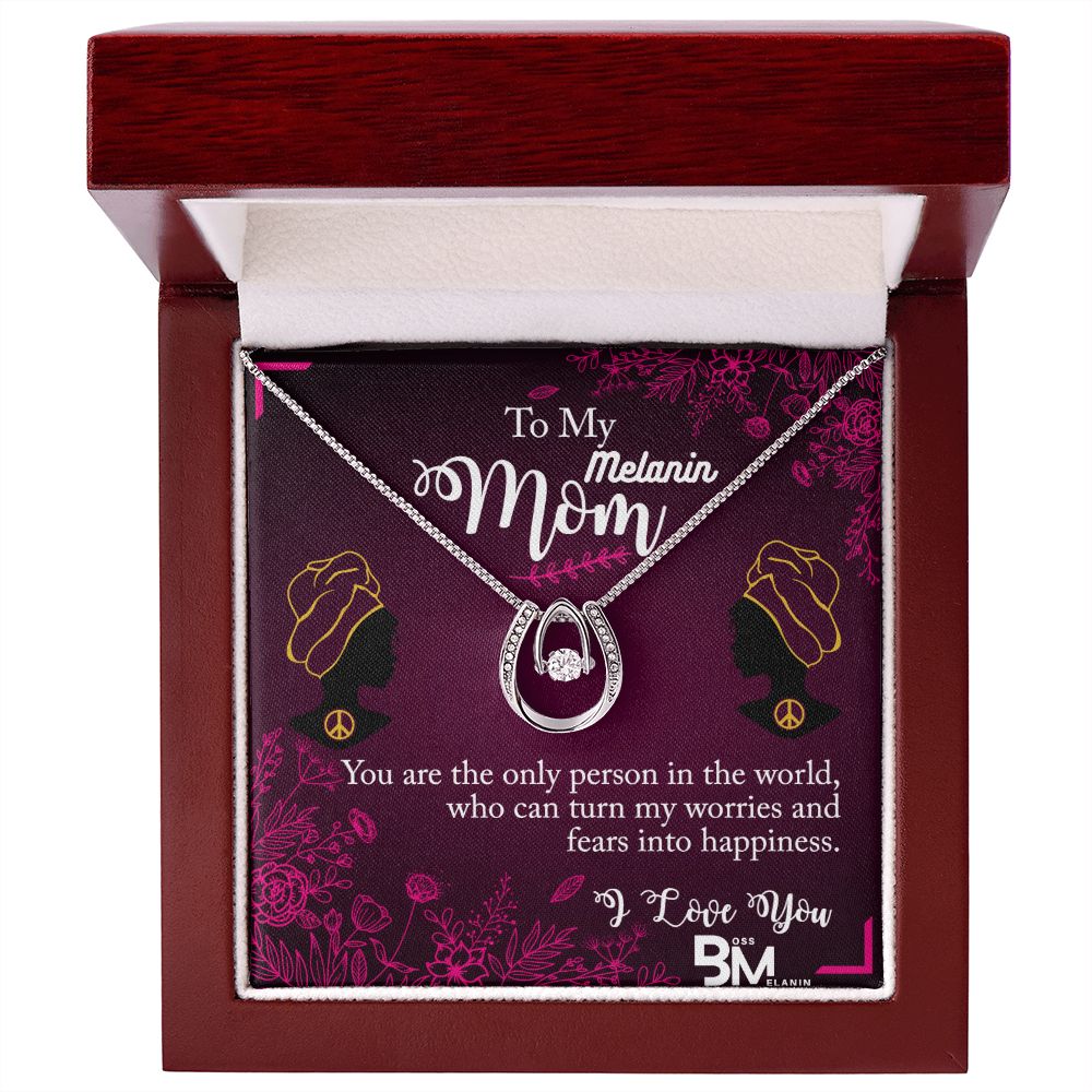 Black Mothers Best Gift - White gold dipped high quality crystal encrusted Love pendant & necklace chain with Zirconia