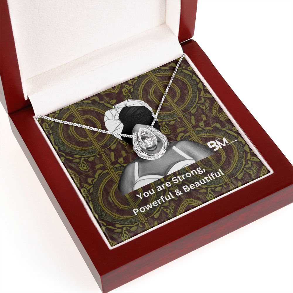 Blavk Womans Best Gift - White gold dipped high quality crystal encrusted Love pendant & necklace chain with Zirconia