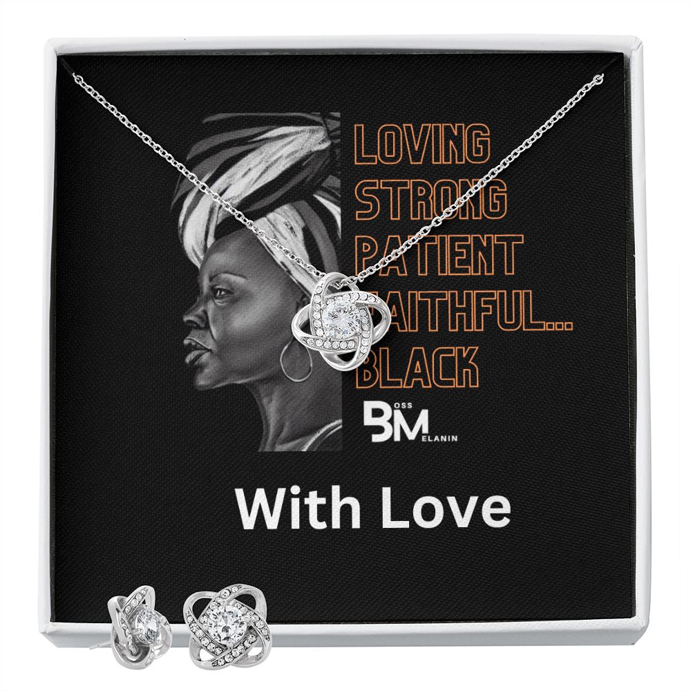 Earring & matching pendant set -