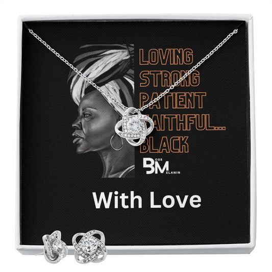 Earring & matching pendant set -