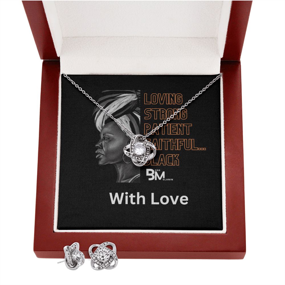 Earring & matching pendant set -