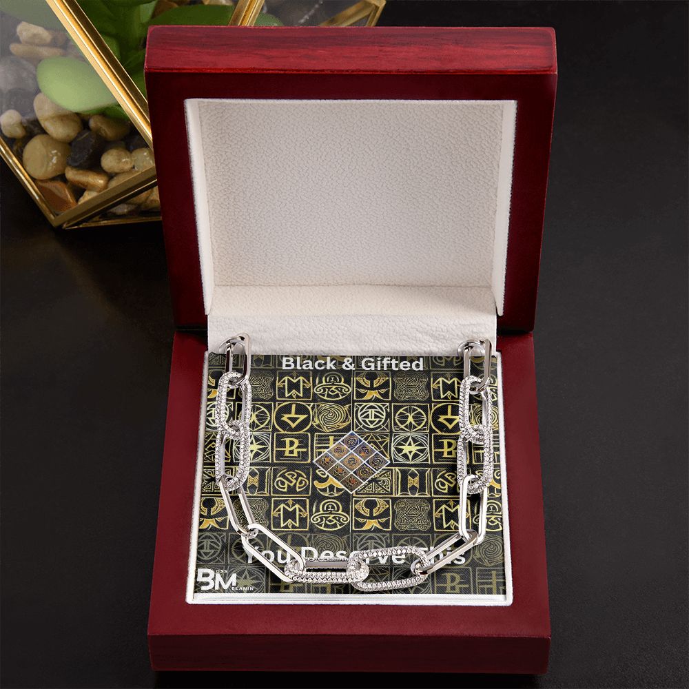 Large link Forever Chain – perfect gift for black men, blackman Gift - high quality stainless steel chain