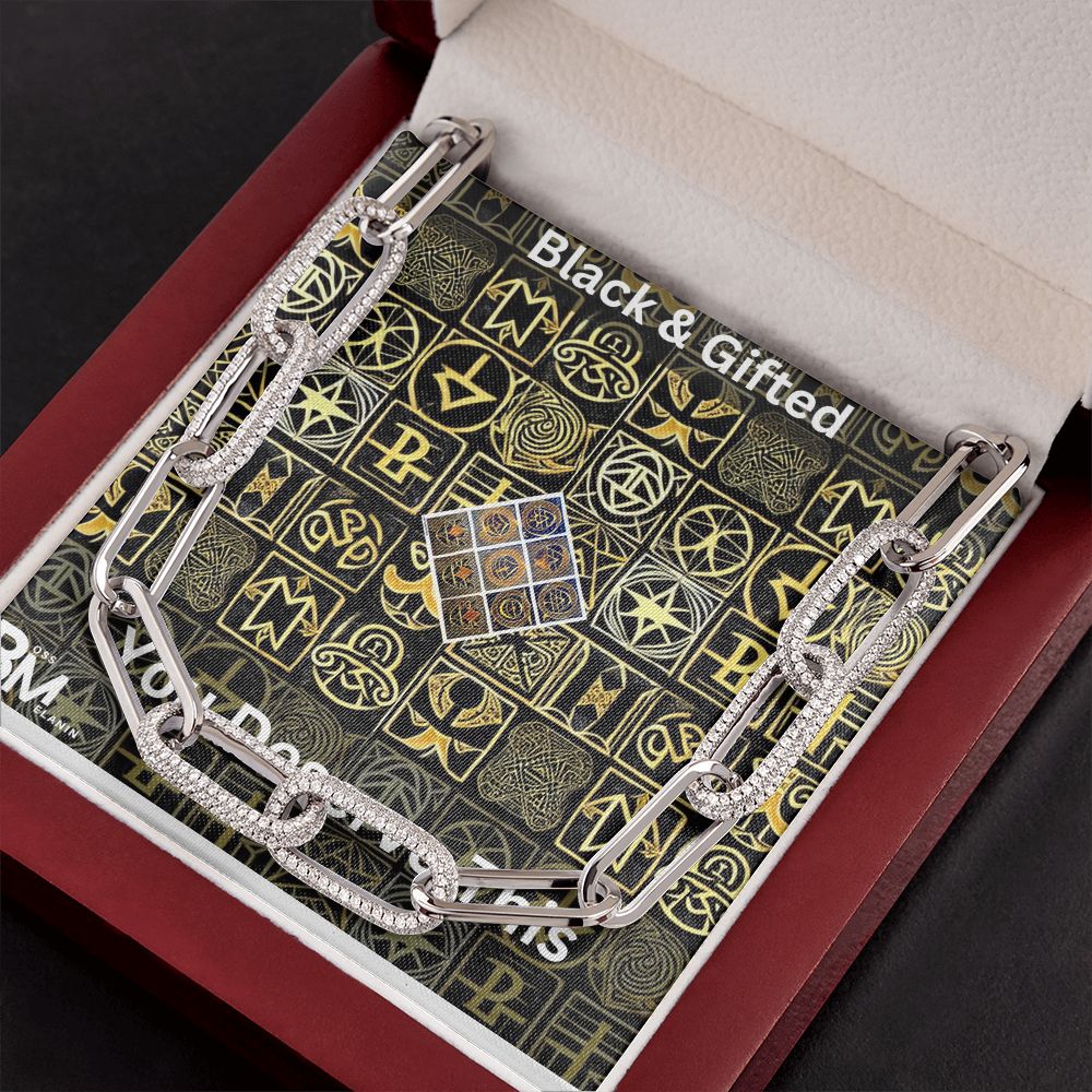 Large link Forever Chain – perfect gift for black men, blackman Gift - high quality stainless steel chain