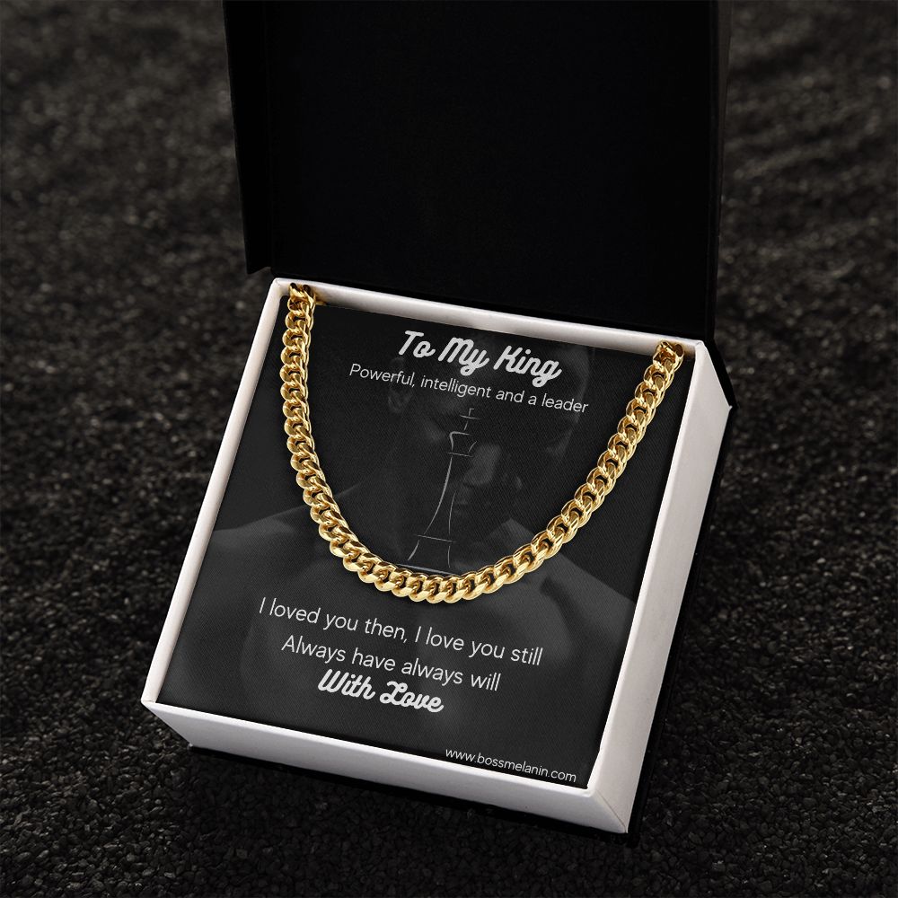 Personalized Jewelry for a Black man, Cuban neck chain. Perfect personalized gift for Christmas, birthdays, anniversaries, fathers day or any special occasion