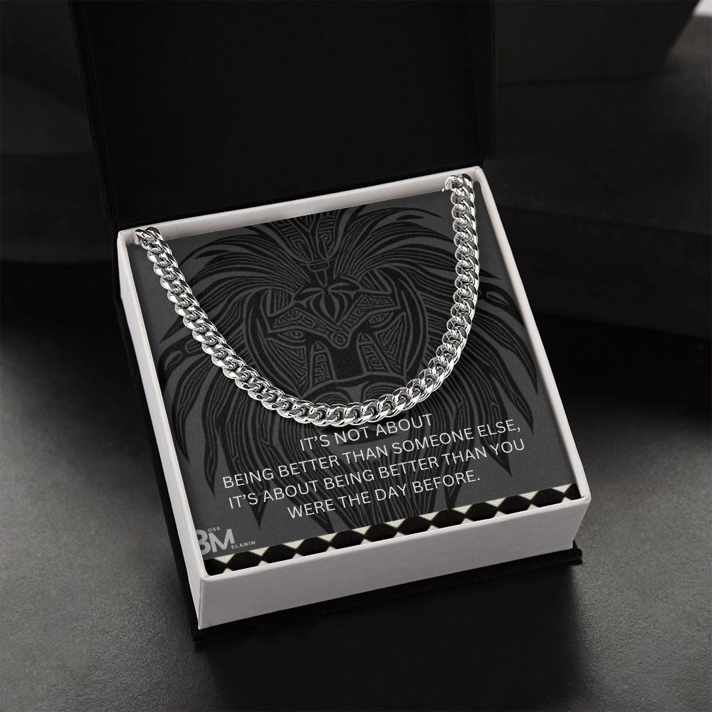 Cuban Link Chain, polished stainless steel. perfect gift for black men, black man Gift