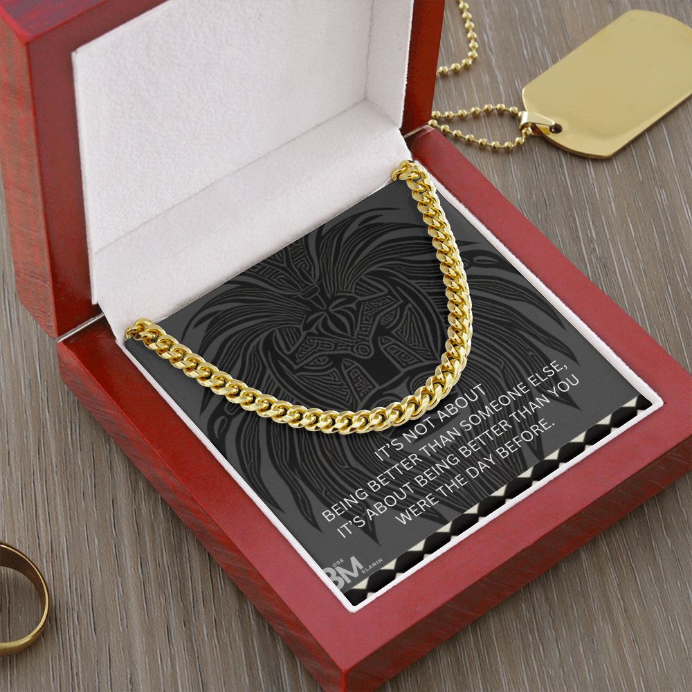 Cuban Link Chain, polished stainless steel. perfect gift for black men, black man Gift