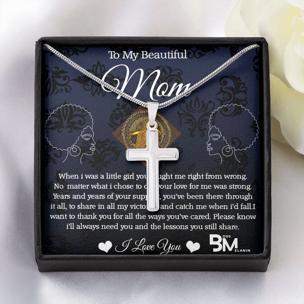 Stainless Steel high quality Gift chain for Mom, a Beautiful, strong Black Mother