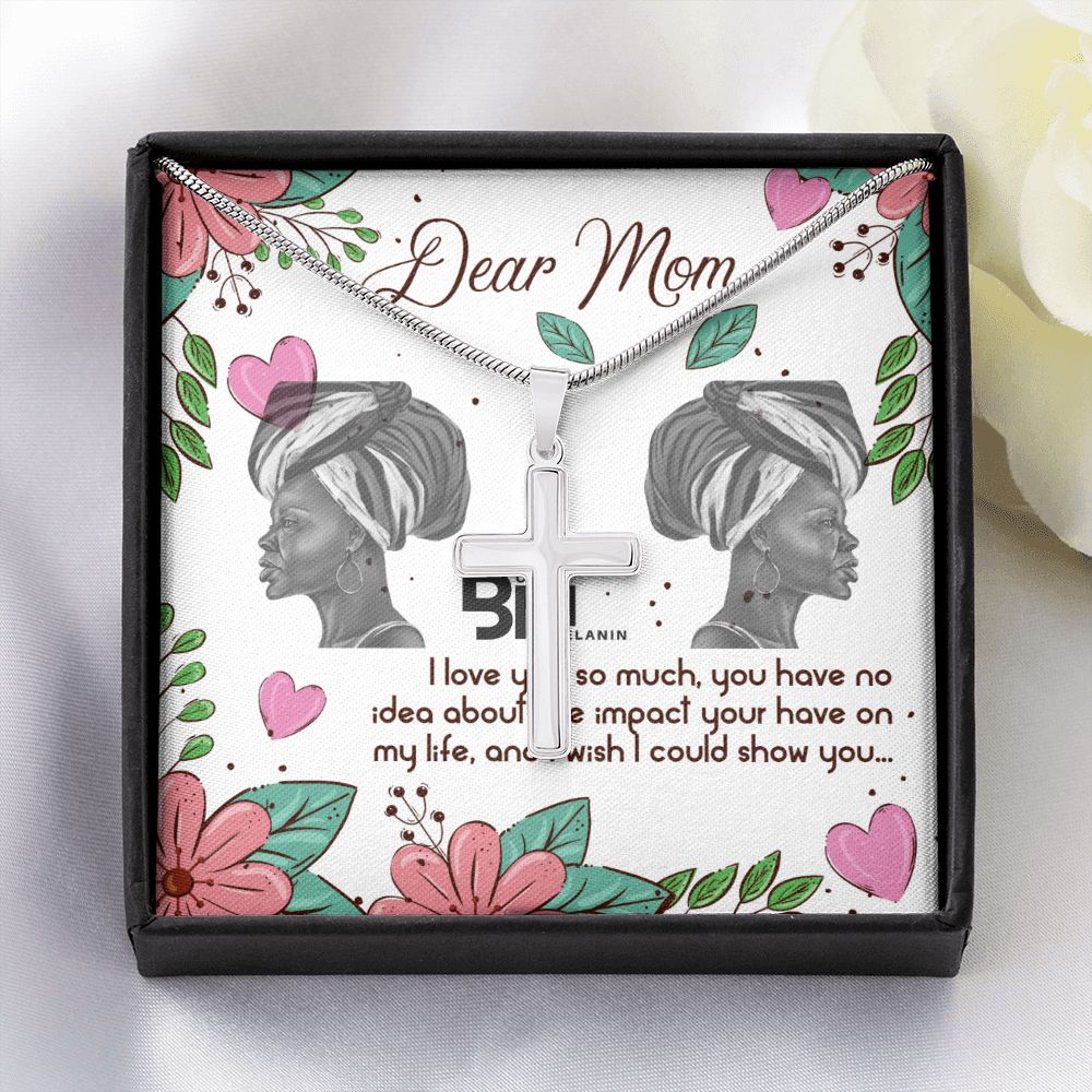 Stainless Steel Necklace for a Beautiful Black Mother