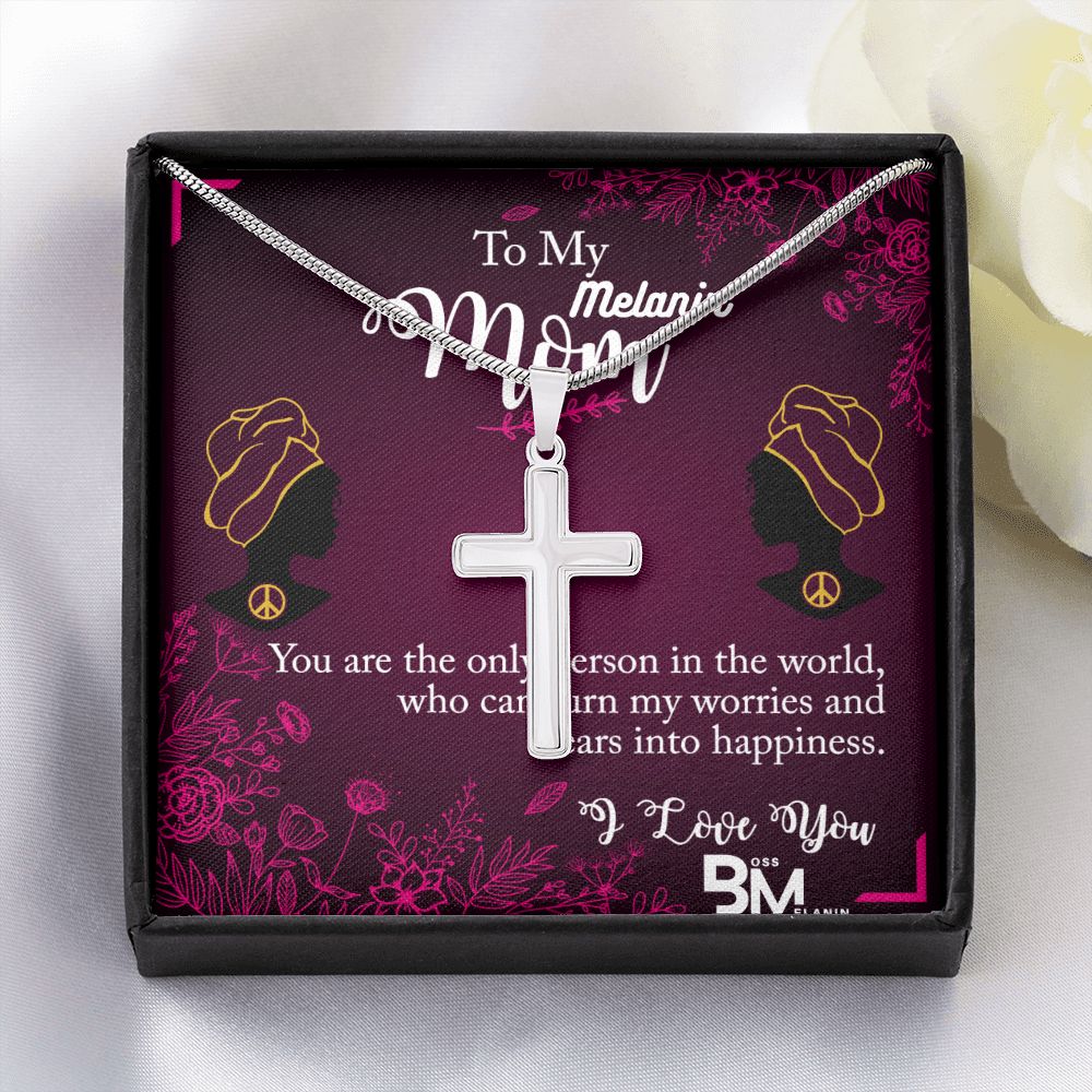 Melanin Mom Stainless Steel high quality Gift chain for Beautiful, strong Black Woman