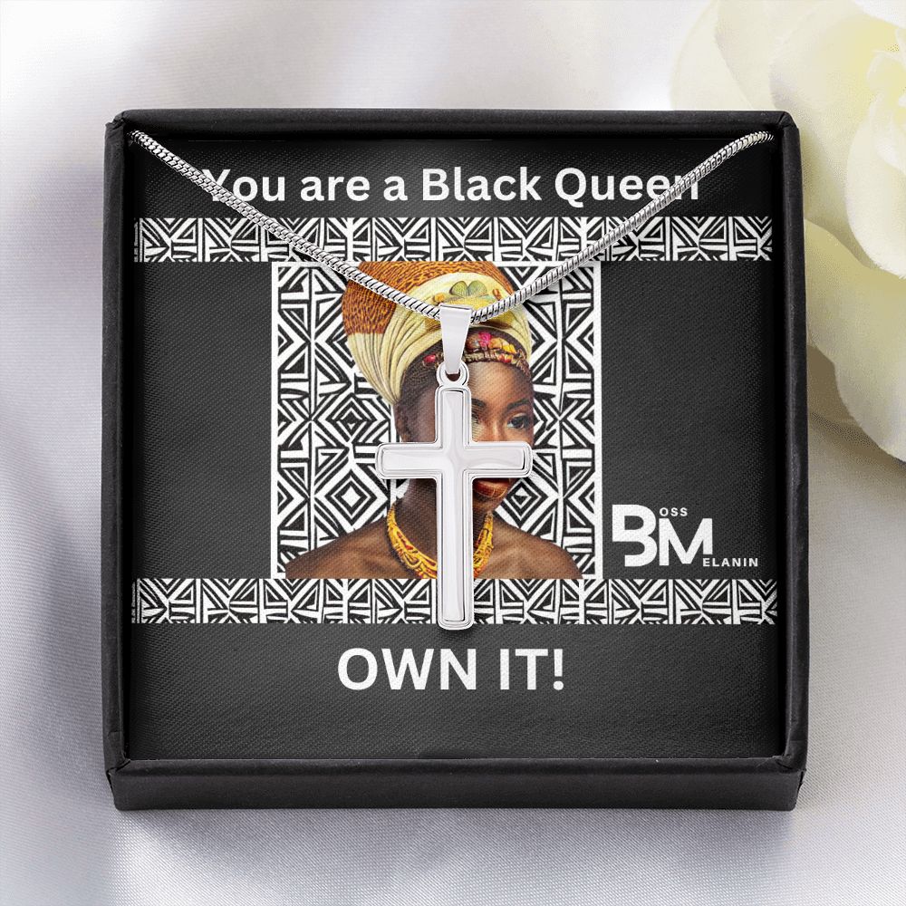 Stainless Steel high quality Gift chain & Cross for Beautiful Black Queen,