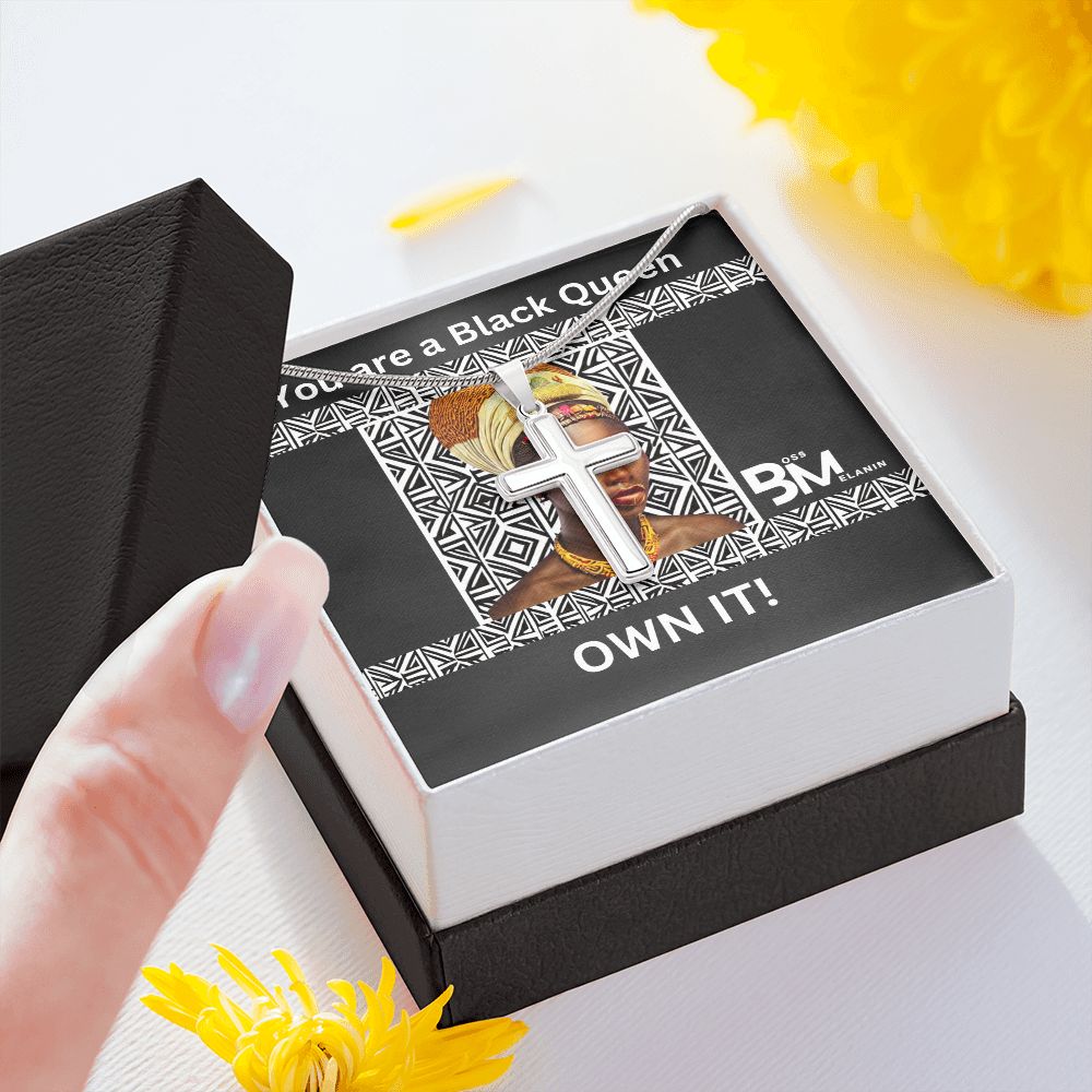Stainless Steel high quality Gift chain & Cross for Beautiful Black Queen,
