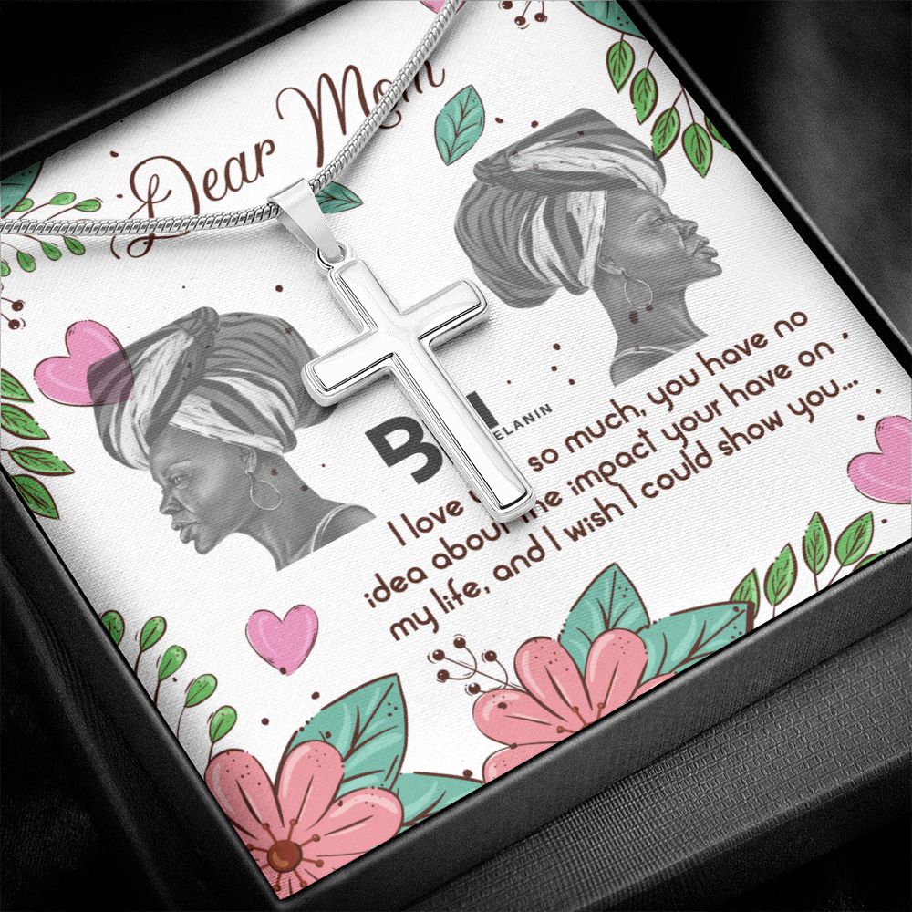 Stainless Steel Necklace for a Beautiful Black Mother