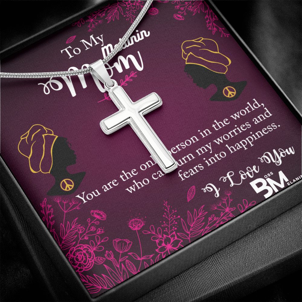 Melanin Mom Stainless Steel high quality Gift chain for Beautiful, strong Black Woman