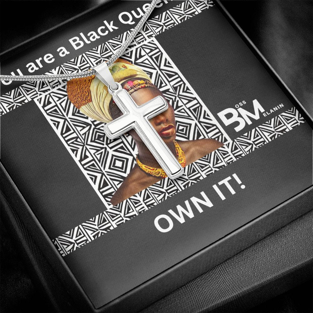 Stainless Steel high quality Gift chain & Cross for Beautiful Black Queen,