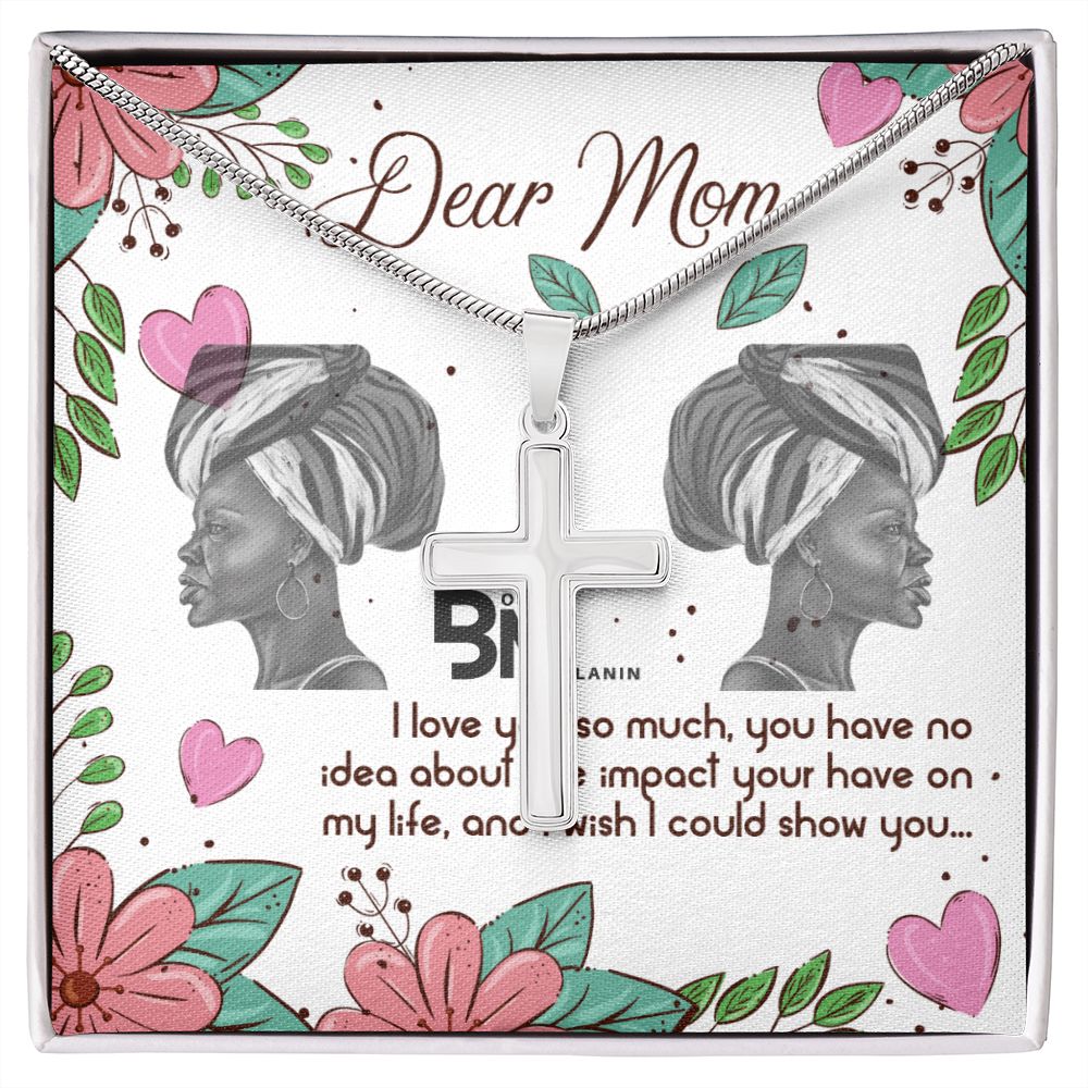Stainless Steel Necklace for a Beautiful Black Mother