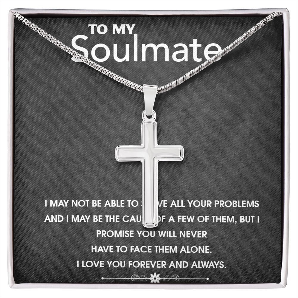 Stainless Steel high quality Gift chain & Cross for Soulmate