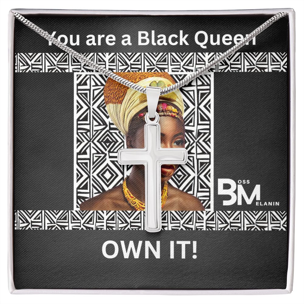 Stainless Steel high quality Gift chain & Cross for Beautiful Black Queen,